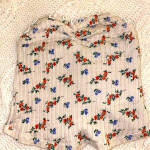 URBAN OUTFITTERS FLORAL TUBE TOP